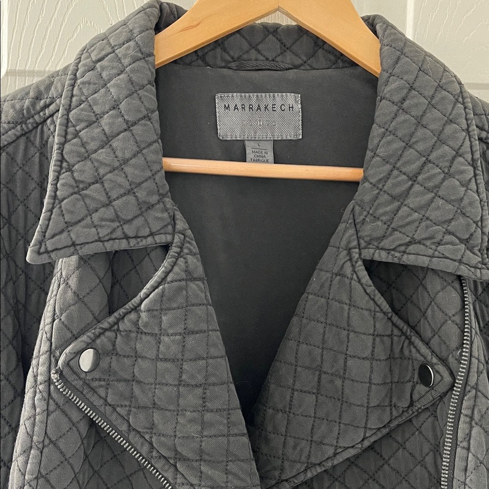 Marrakech Quilted Biker Jacket - image 3